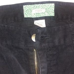 J. Crew Matchstick Velvet Pants